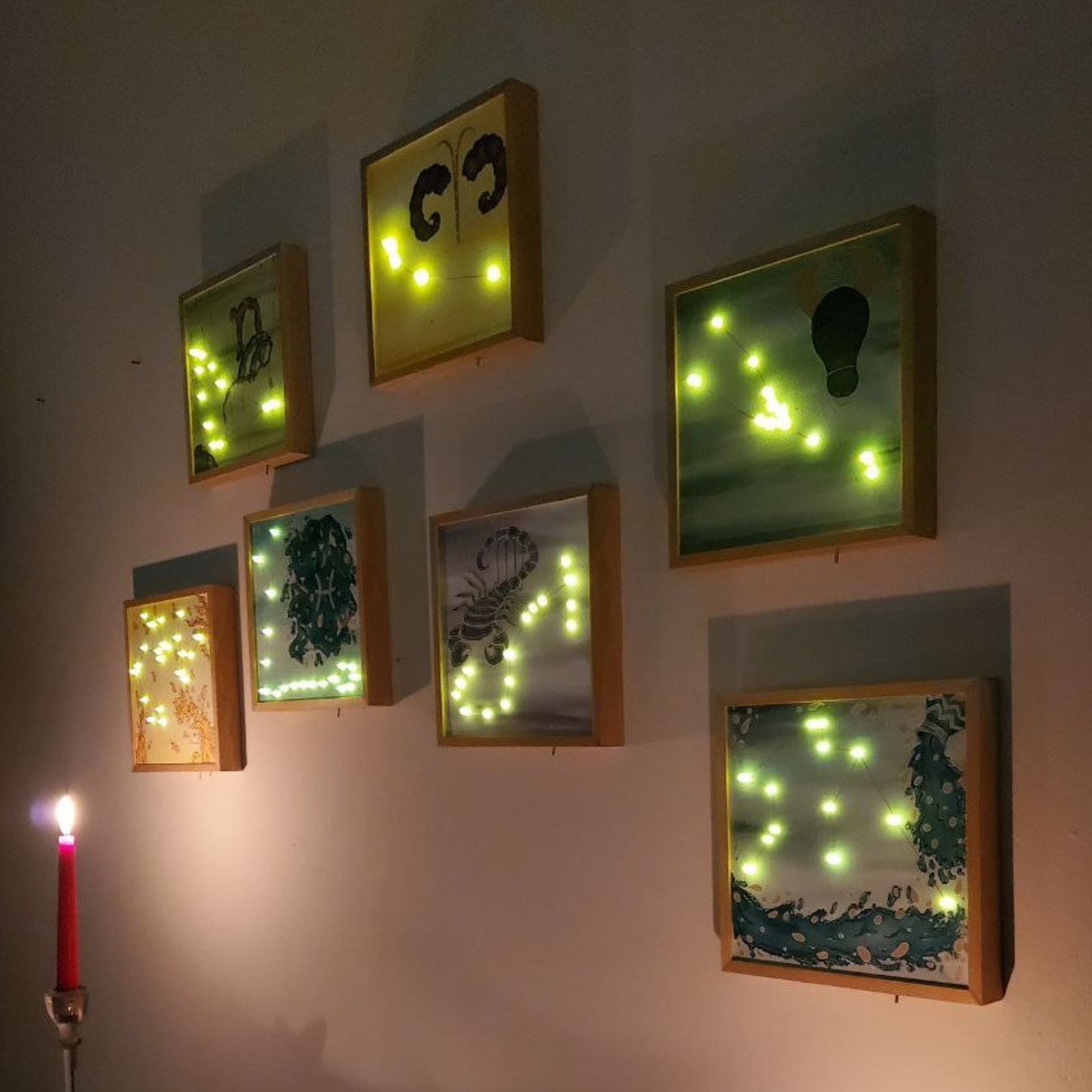 Individuelle Anfertigung - Leuchtendes Sternzeichenbild