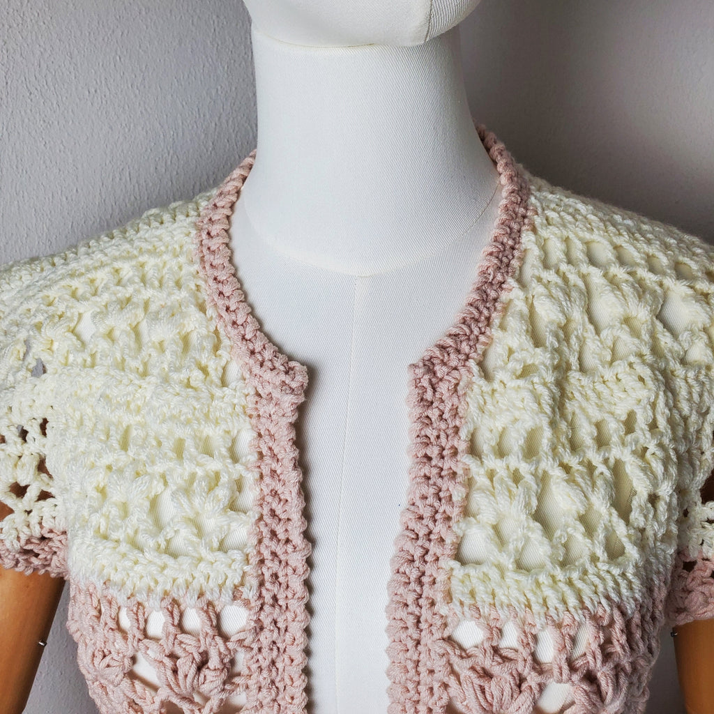 Gehäkelter Cardigan 'Ocean Breeze'
