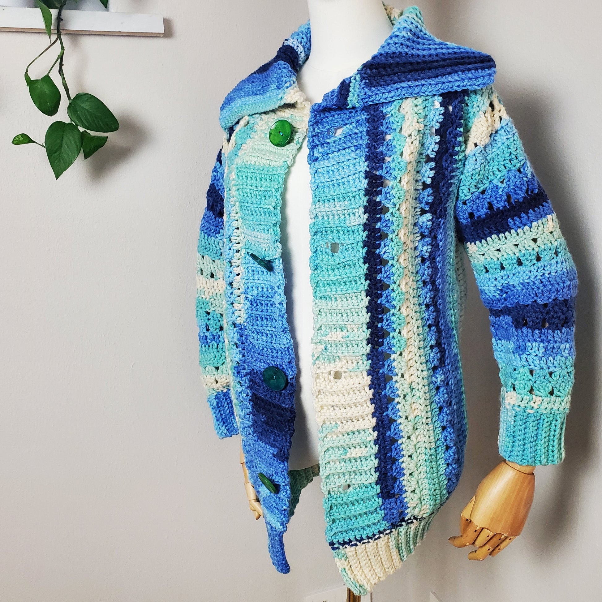 Gehäkelter Cardigan 'Traumfänger'