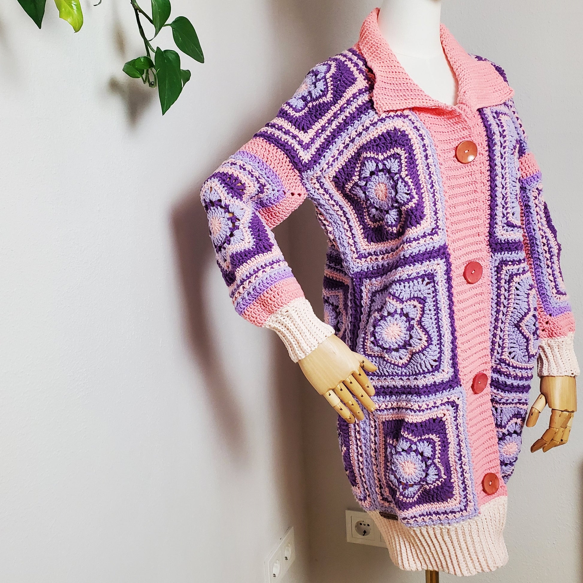 Gehäkelter Cardigan