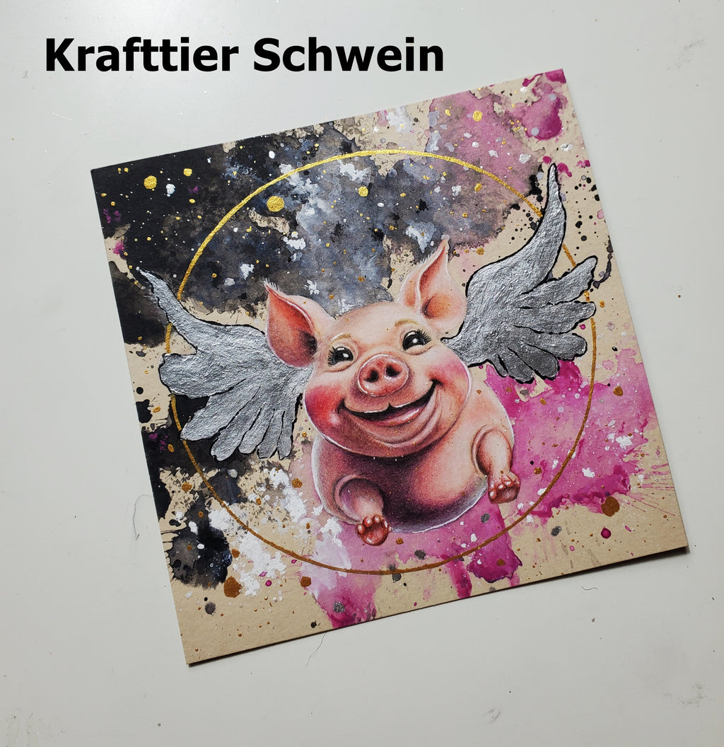 Individuelle Anfertigung - Gemaltes Krafttierbild
