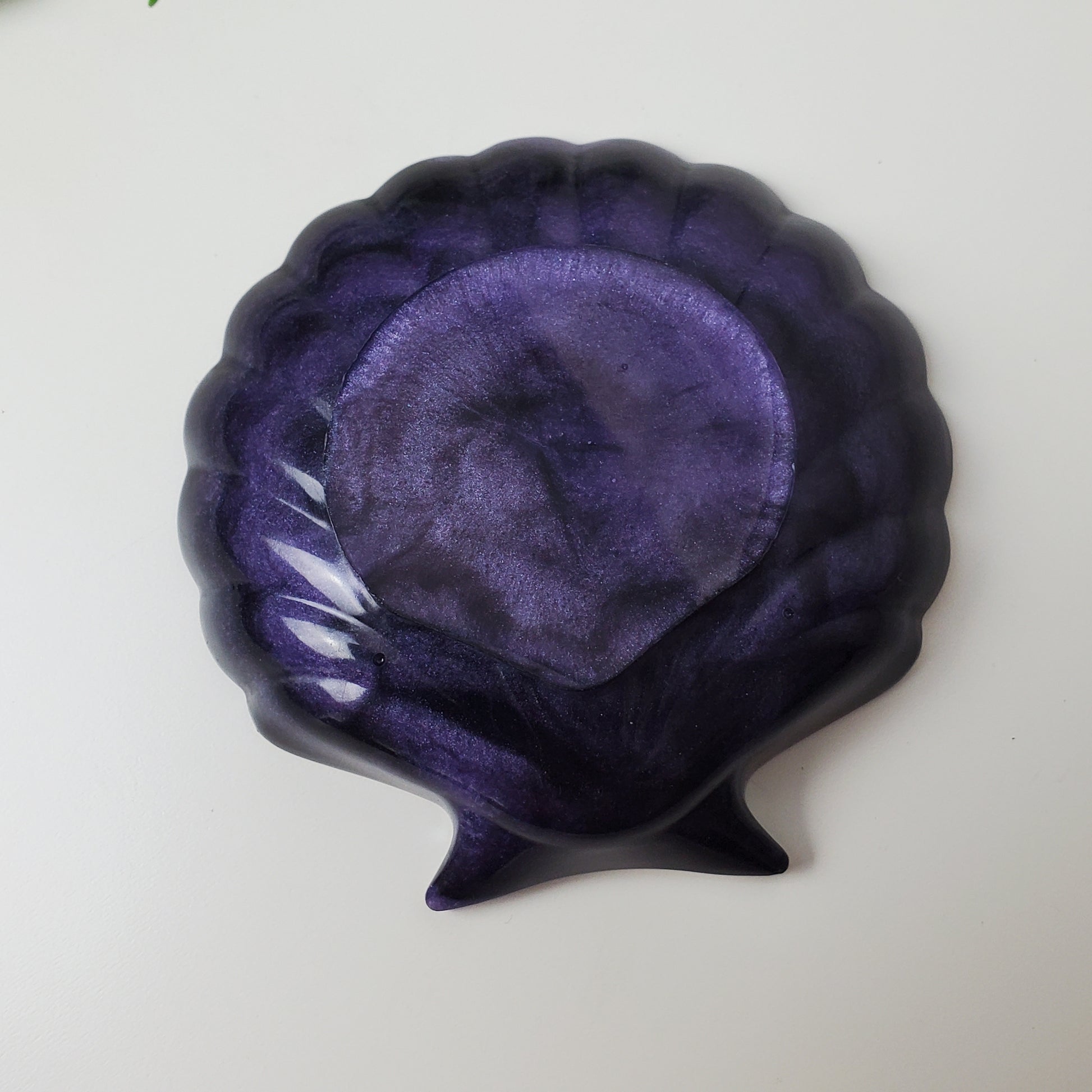 Muschelschale aus Epoxidharz