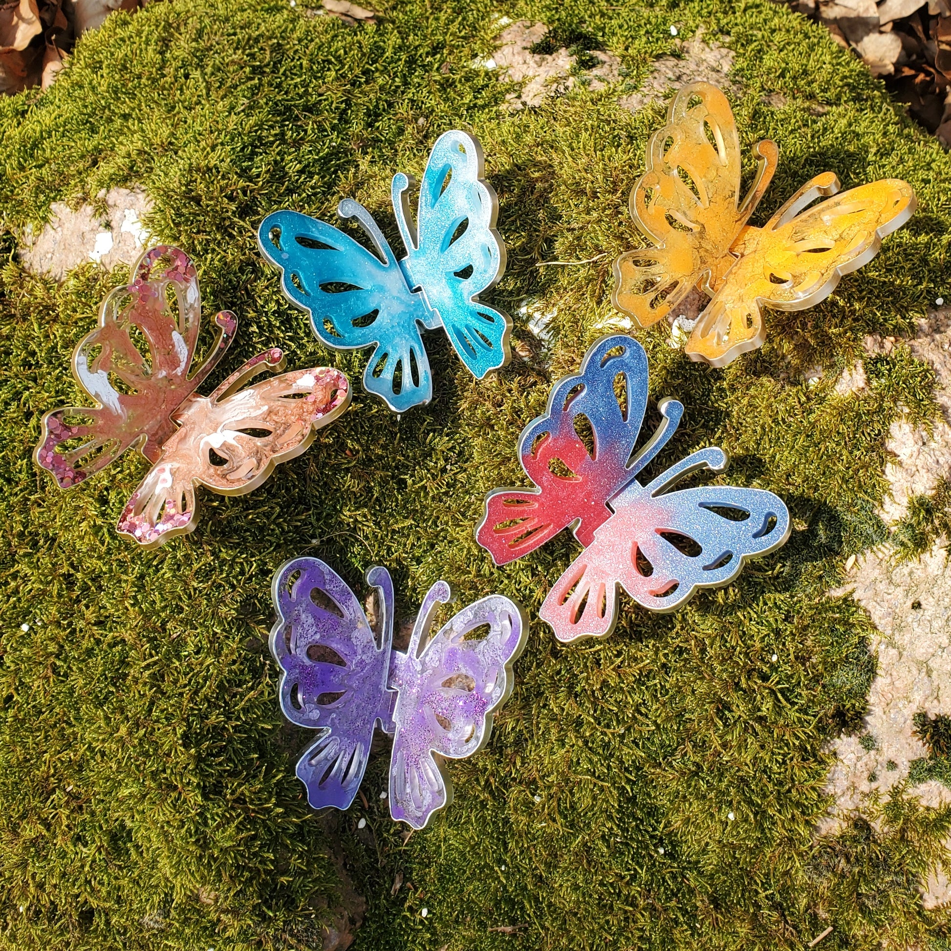 Dekoschmetterling aus Epoxidharz