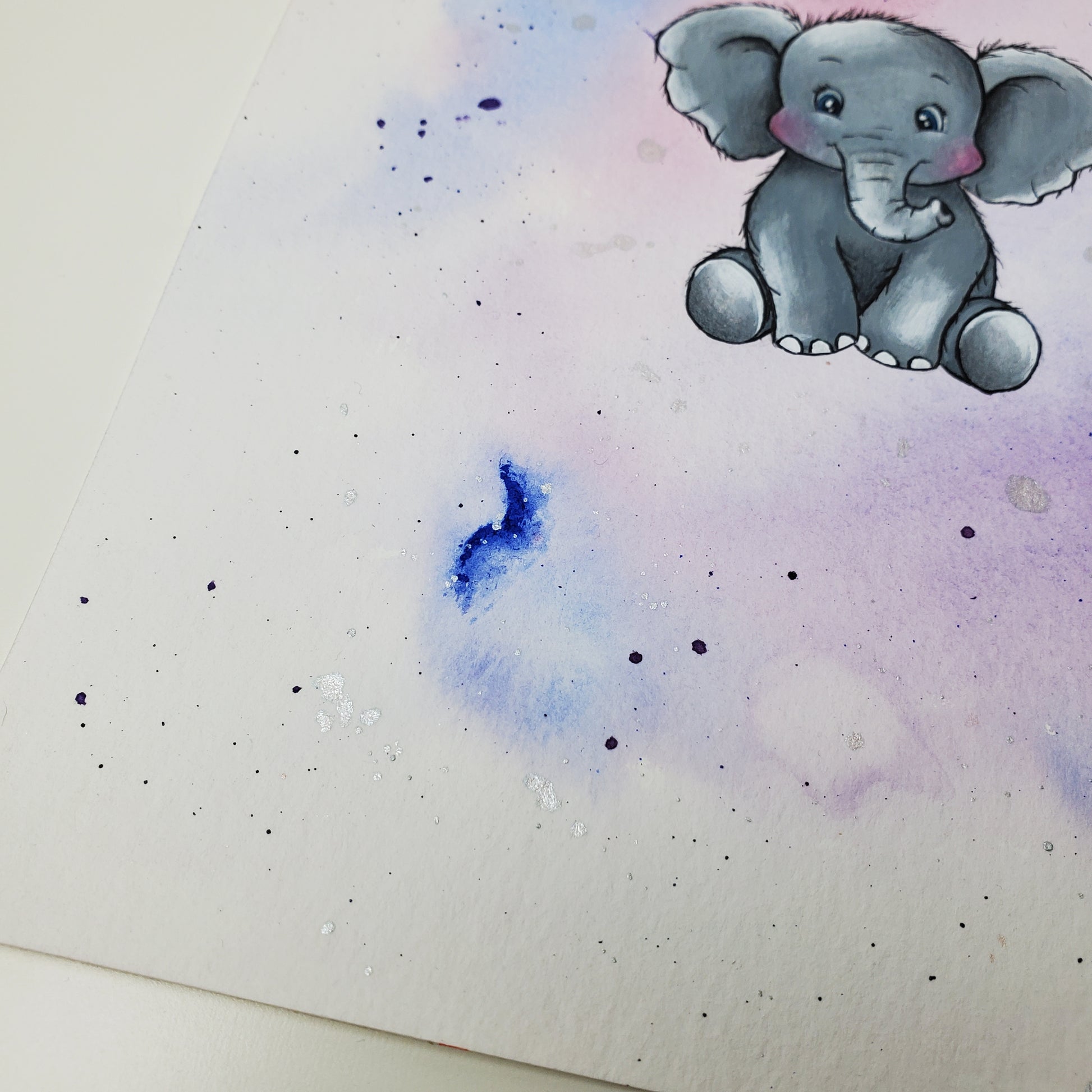 Krafttier Elefant –  handgemaltes magisches Tierportrait