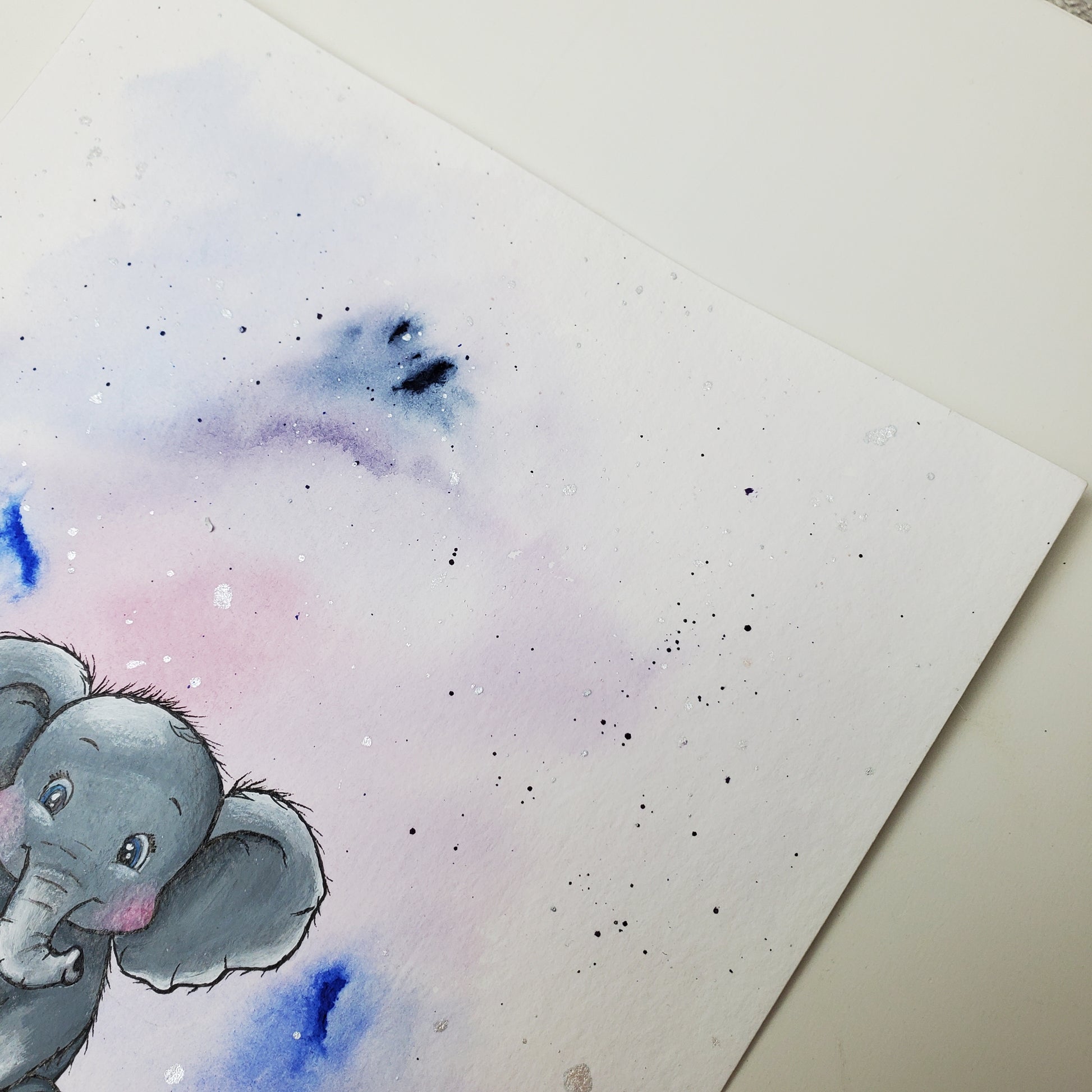 Krafttier Elefant –  handgemaltes magisches Tierportrait