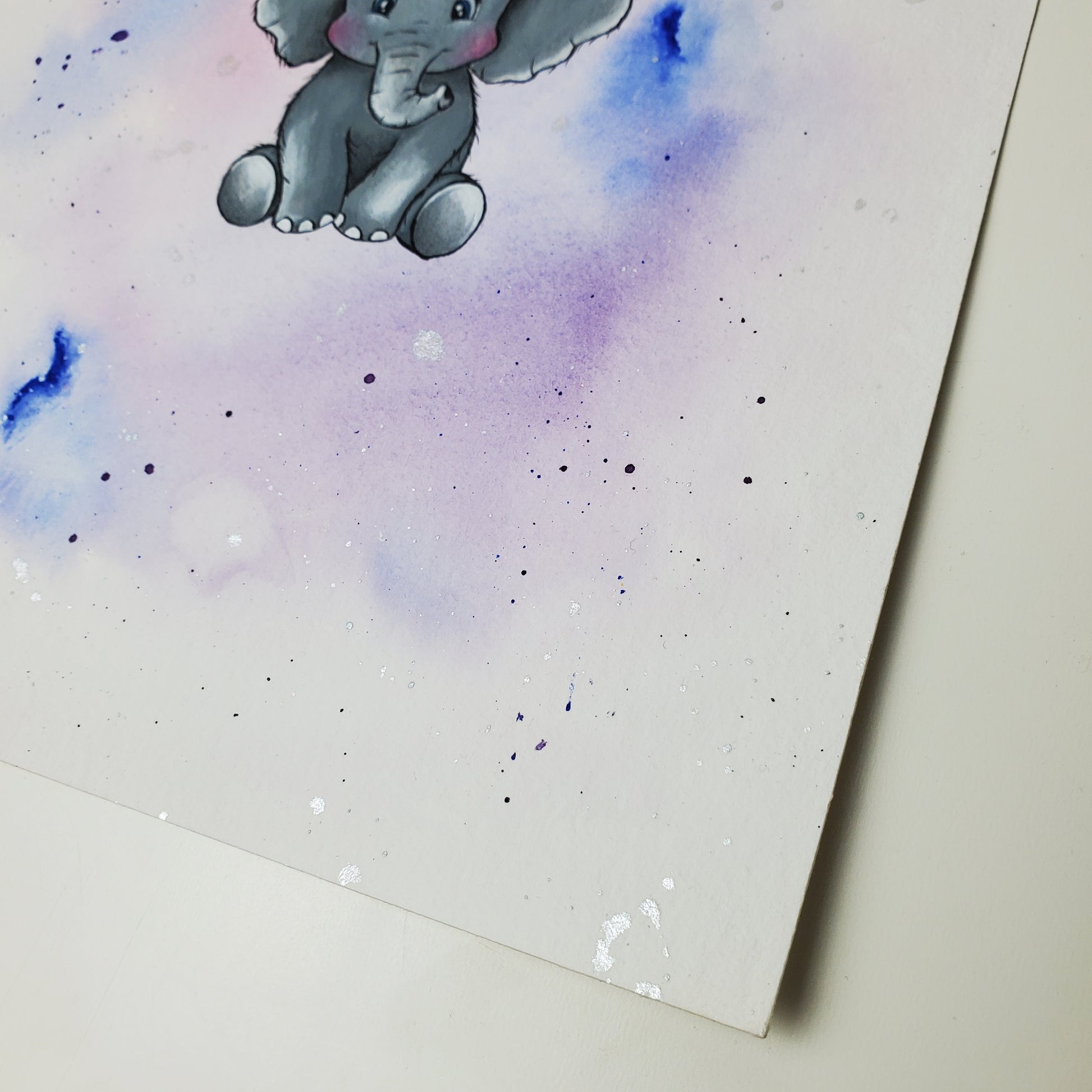 Krafttier Elefant –  handgemaltes magisches Tierportrait
