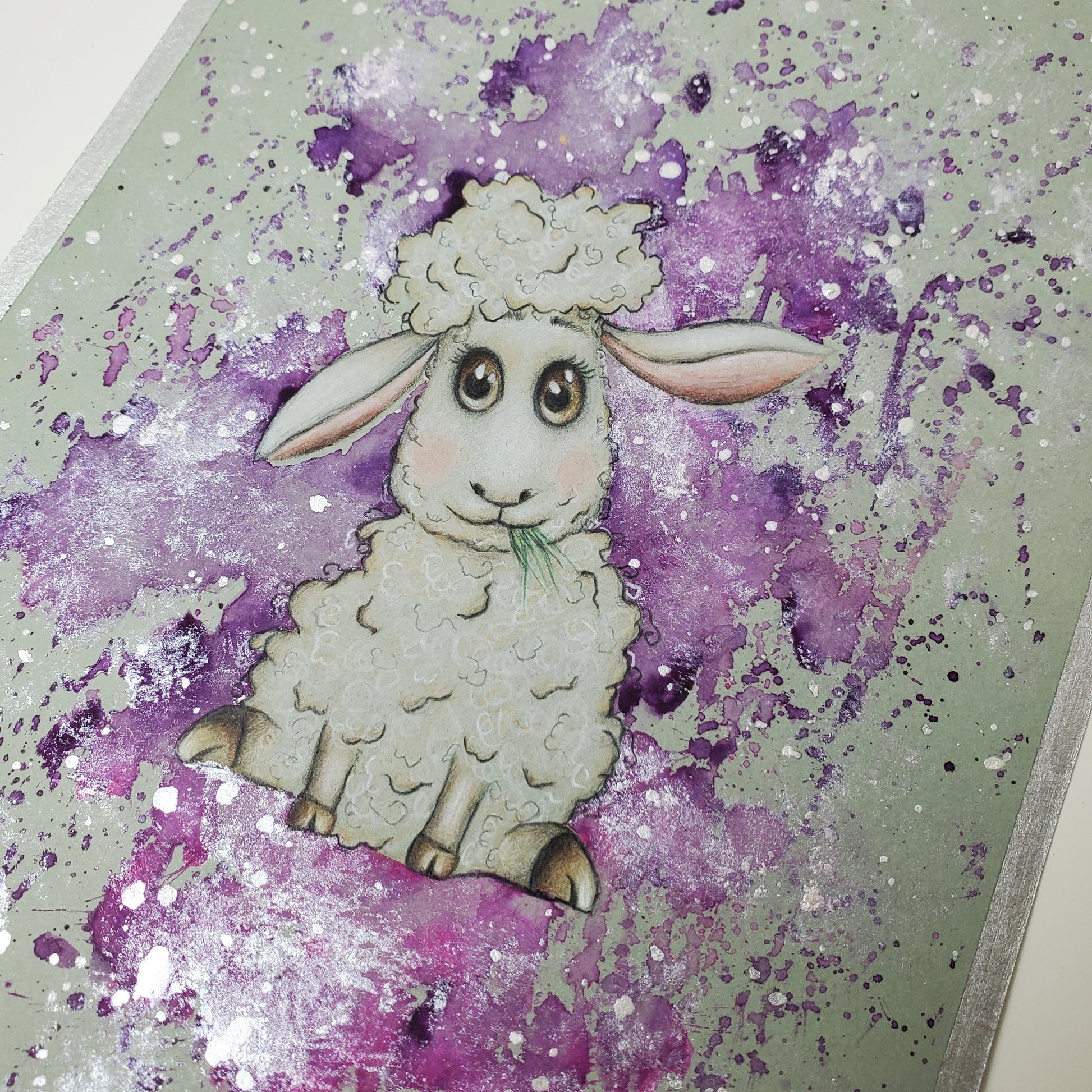 Krafttier Schaf –  handgemaltes magisches Tierportrait