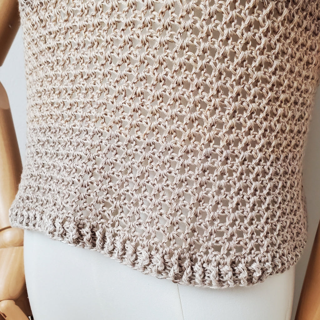 Gehäkeltes Shirt 'Schimmerzart'