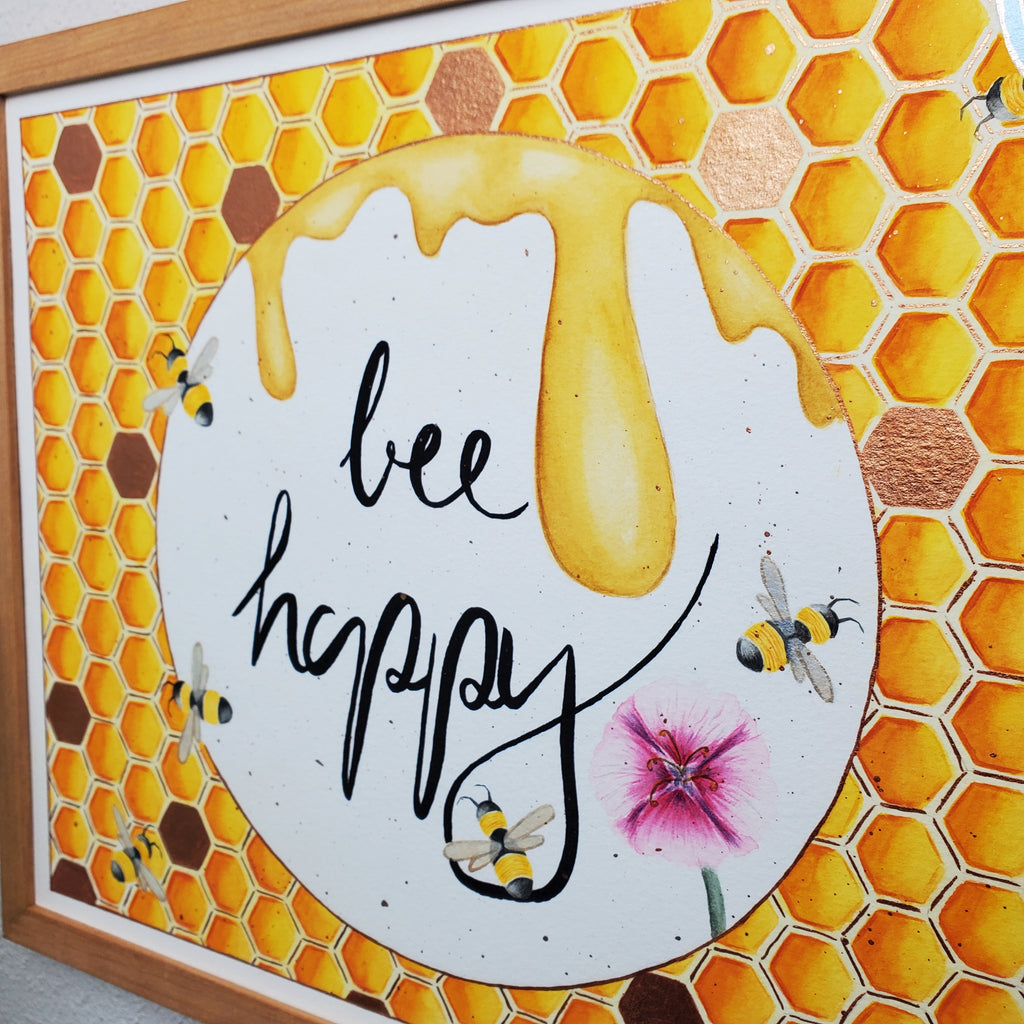 Bee Happy Glücksbild