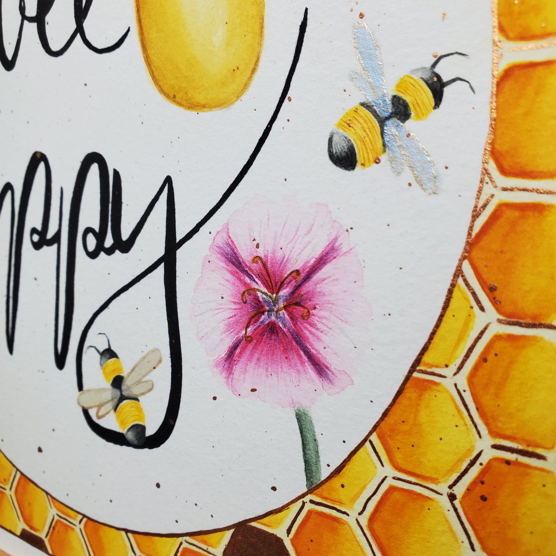 Bee Happy Glücksbild