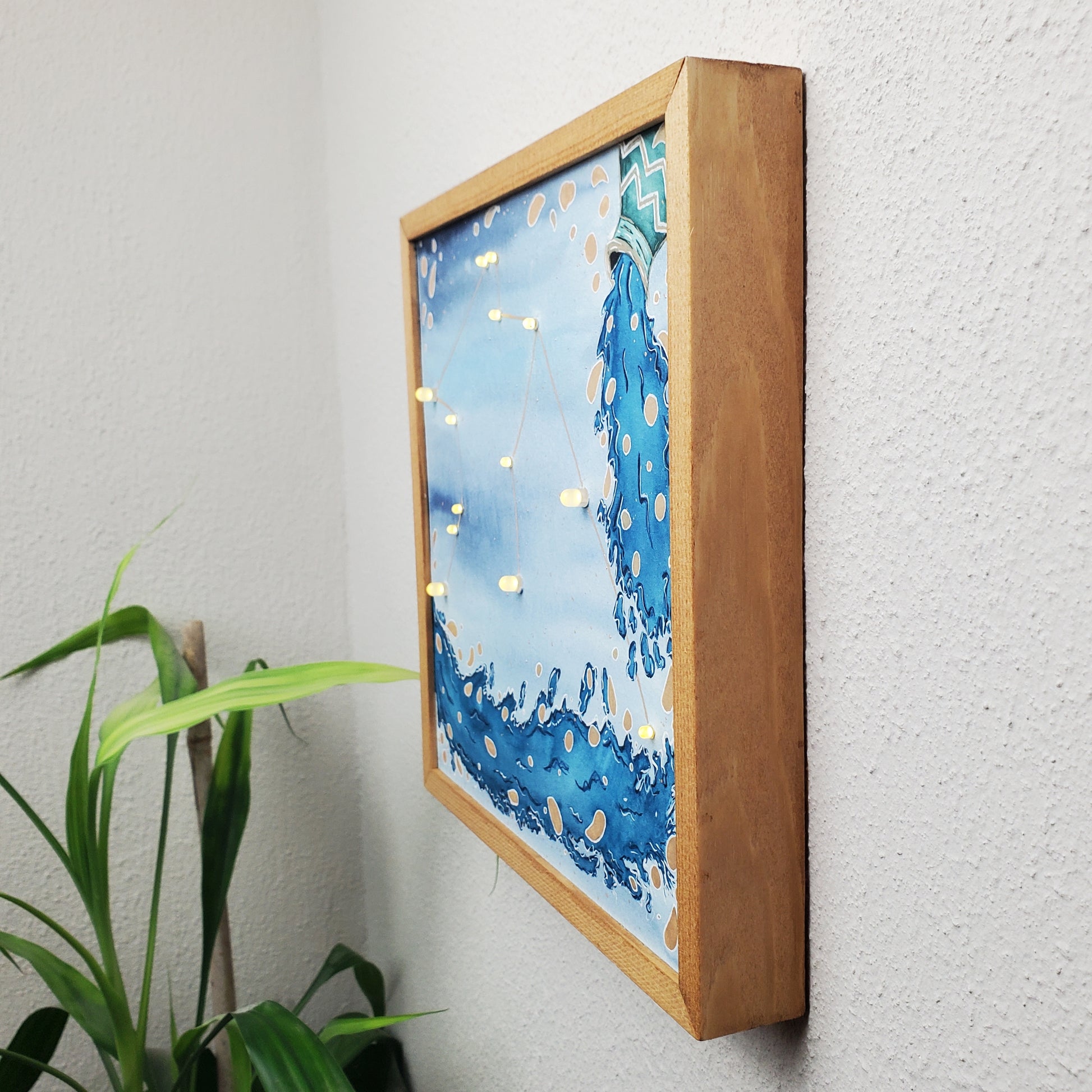 Leuchtendes Sternzeichen 'Wassermann'