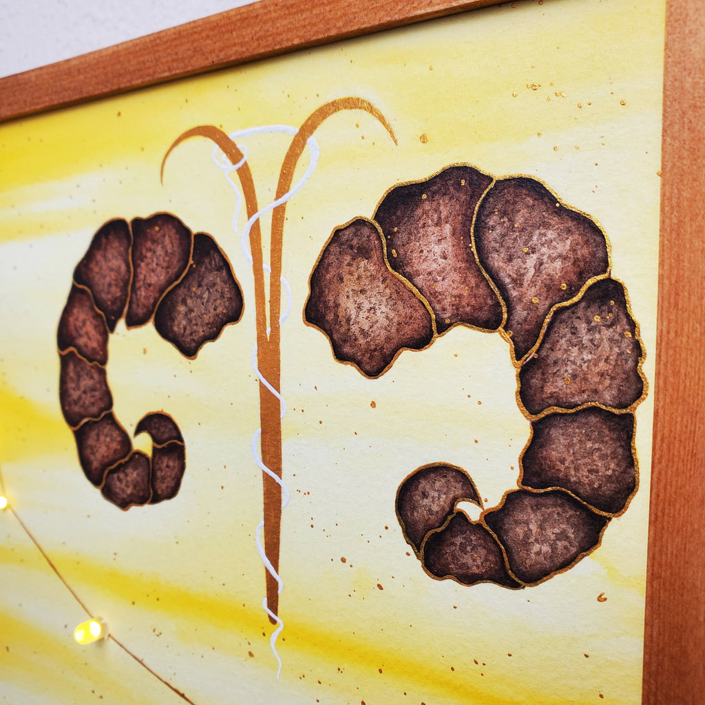 Individuelle Anfertigung - Leuchtendes Sternzeichenbild