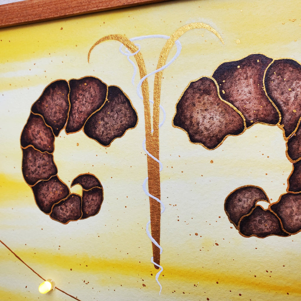 Individuelle Anfertigung - Leuchtendes Sternzeichenbild
