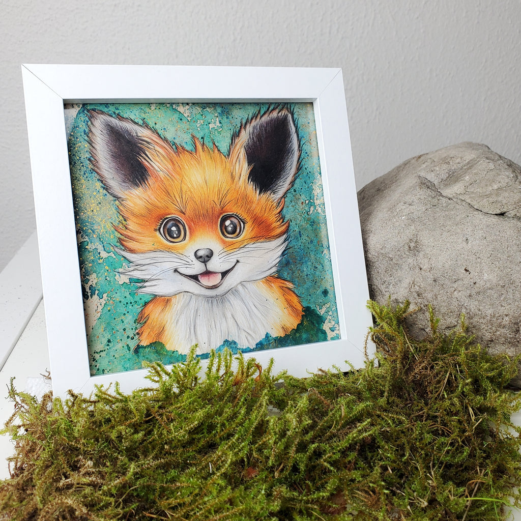 Krafttier Fuchs –  handgemaltes magisches Tierportrait