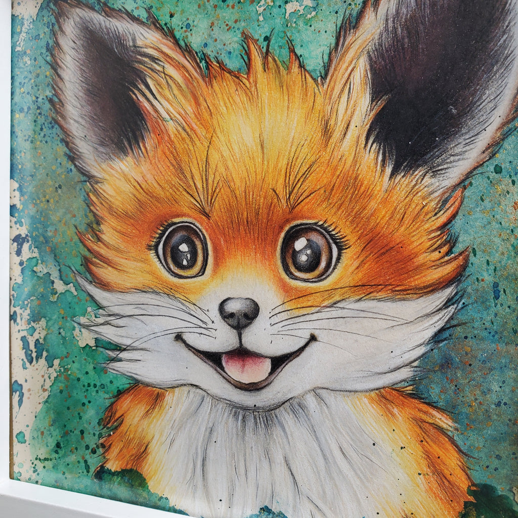 Krafttier Fuchs –  handgemaltes magisches Tierportrait