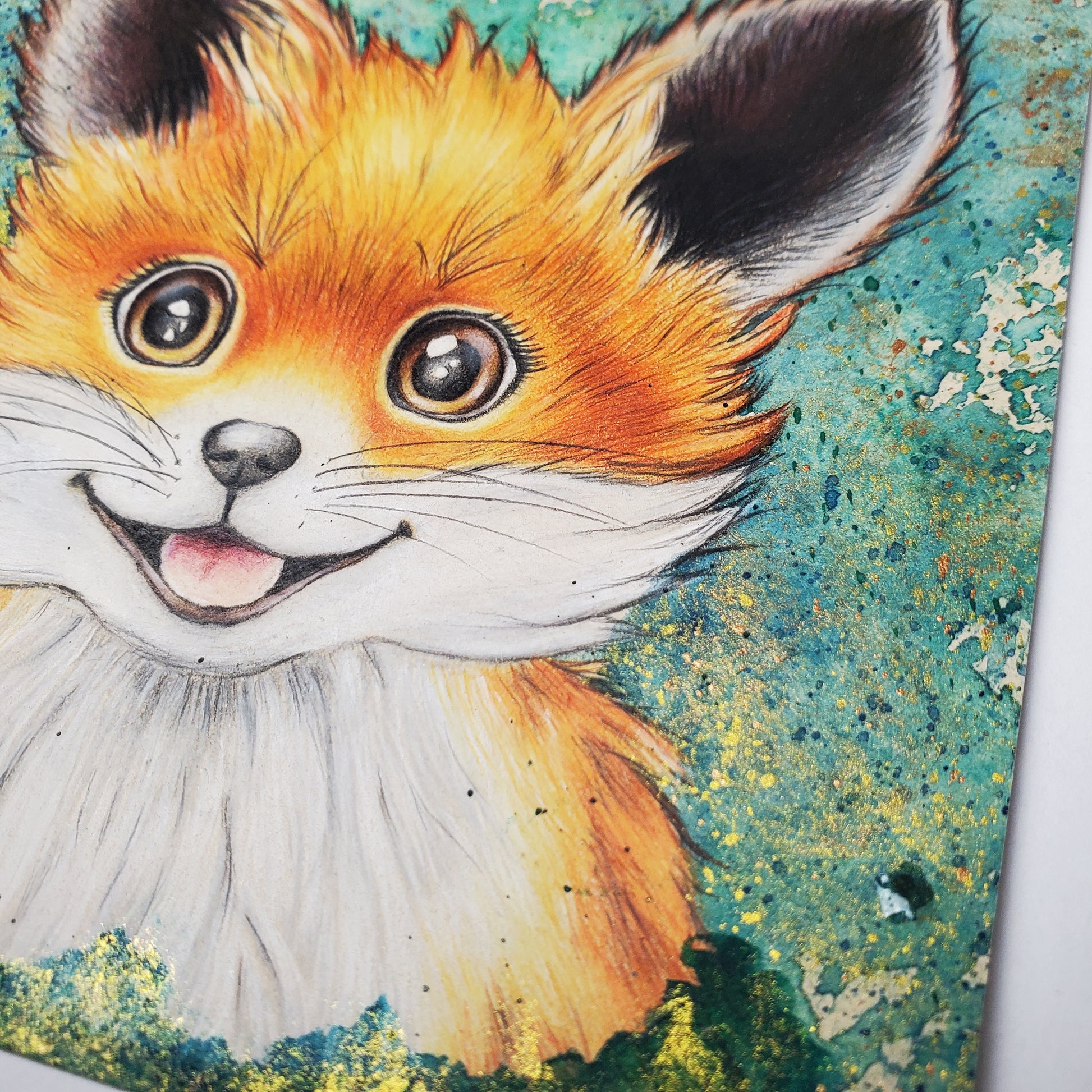 Krafttier Fuchs –  handgemaltes magisches Tierportrait