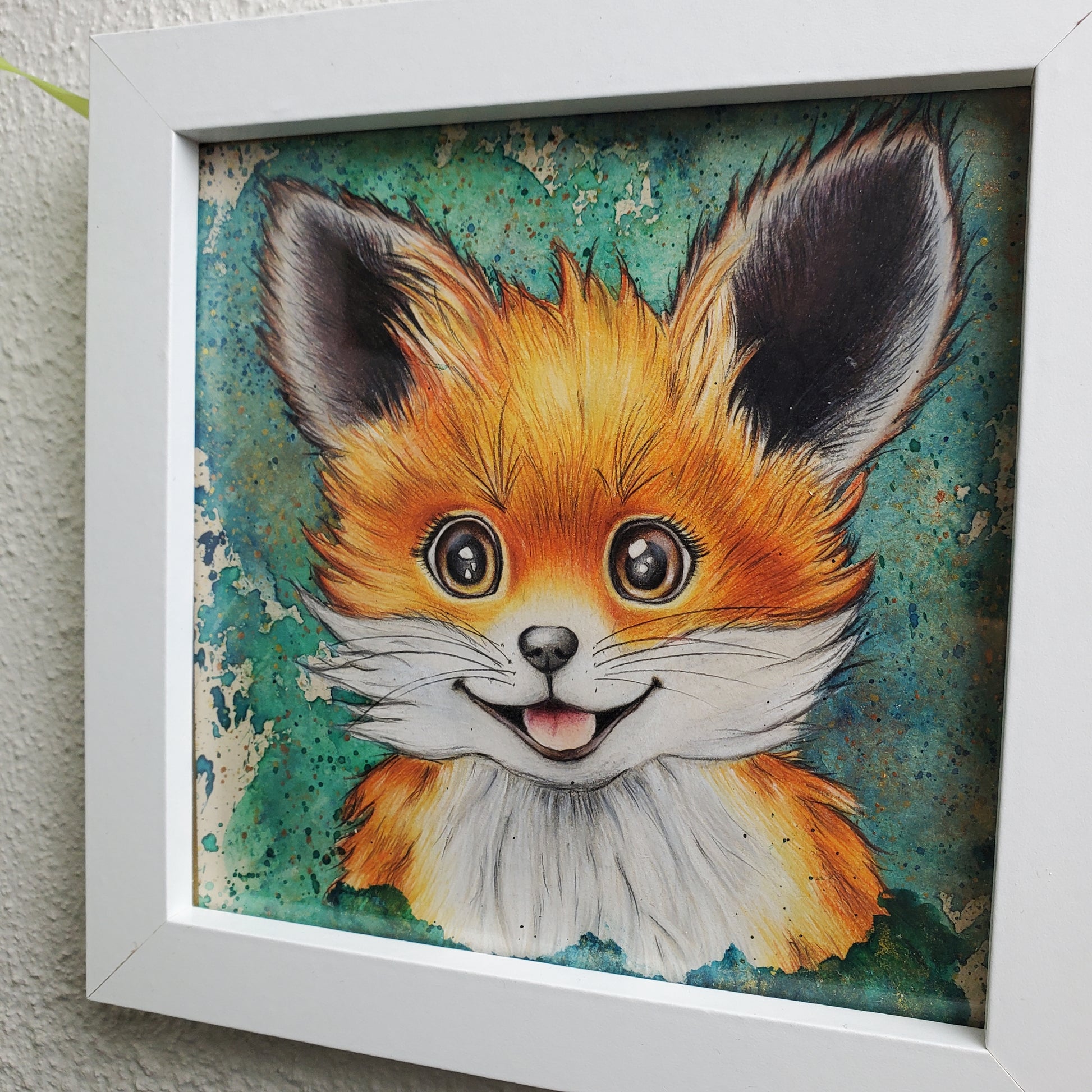 Krafttier Fuchs –  handgemaltes magisches Tierportrait