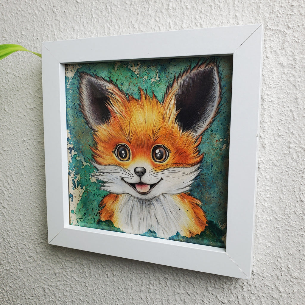 Krafttier Fuchs –  handgemaltes magisches Tierportrait