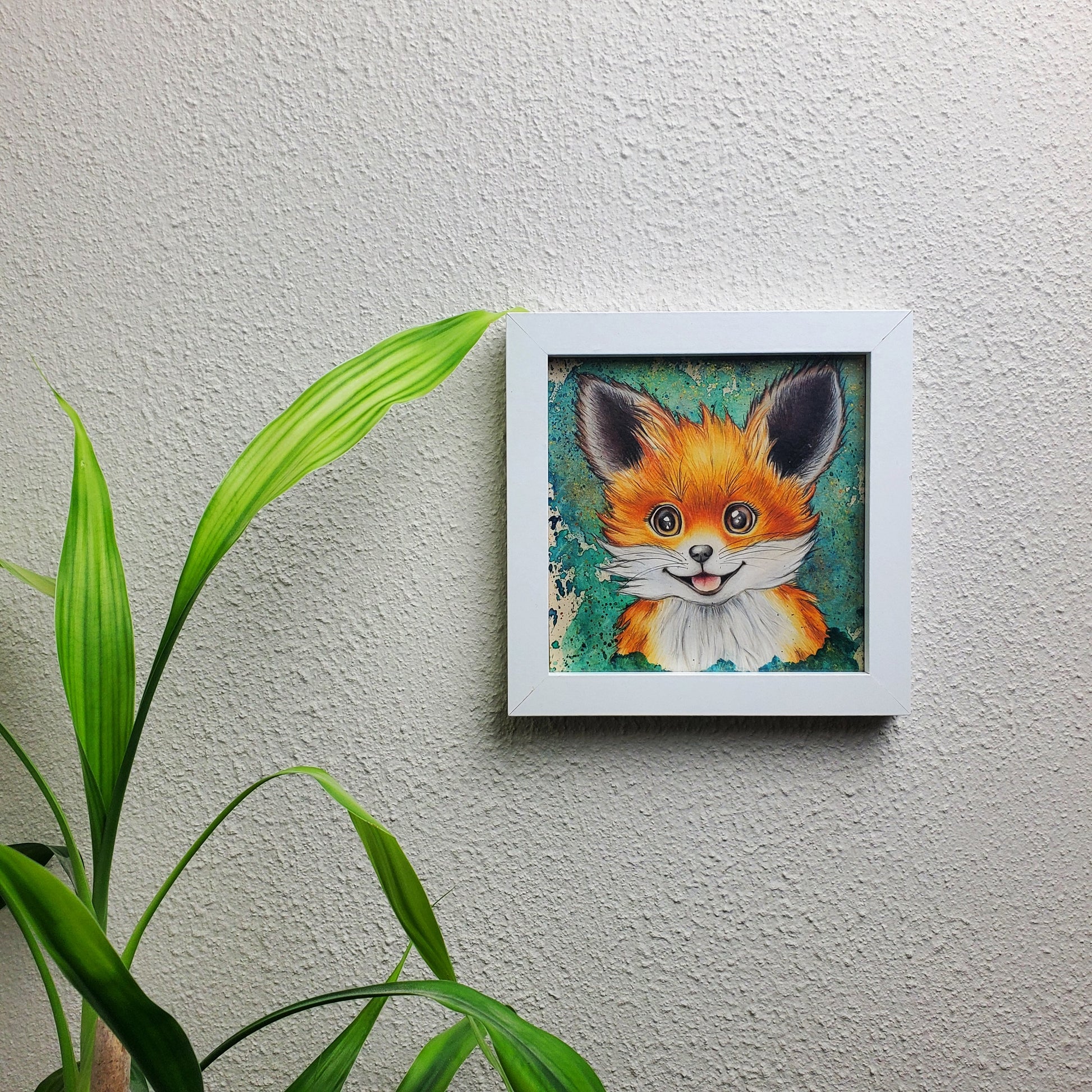 Krafttier Fuchs –  handgemaltes magisches Tierportrait