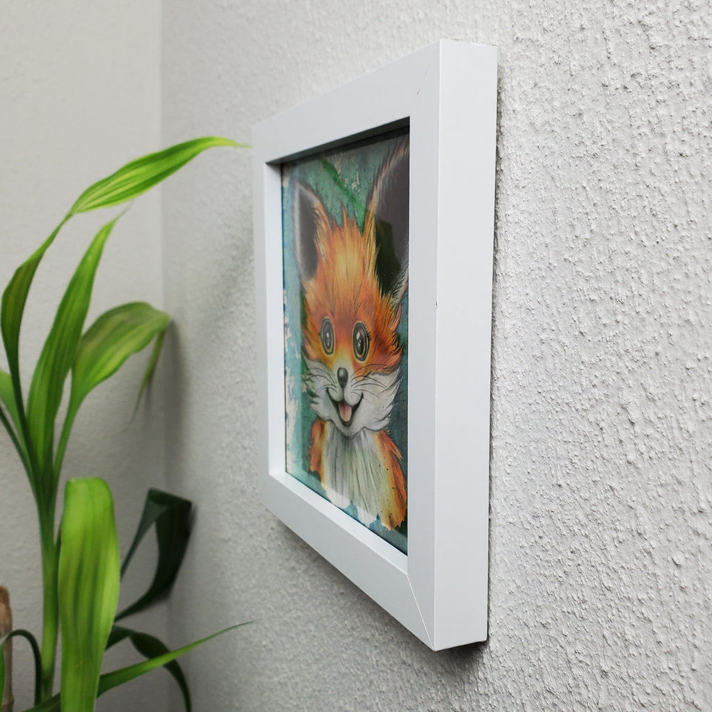 Krafttier Fuchs –  handgemaltes magisches Tierportrait