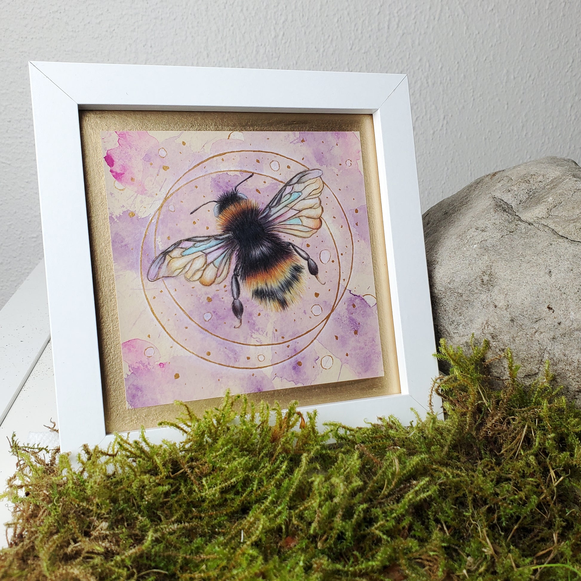Krafttier Hummel –  handgemaltes magisches Tierportrait