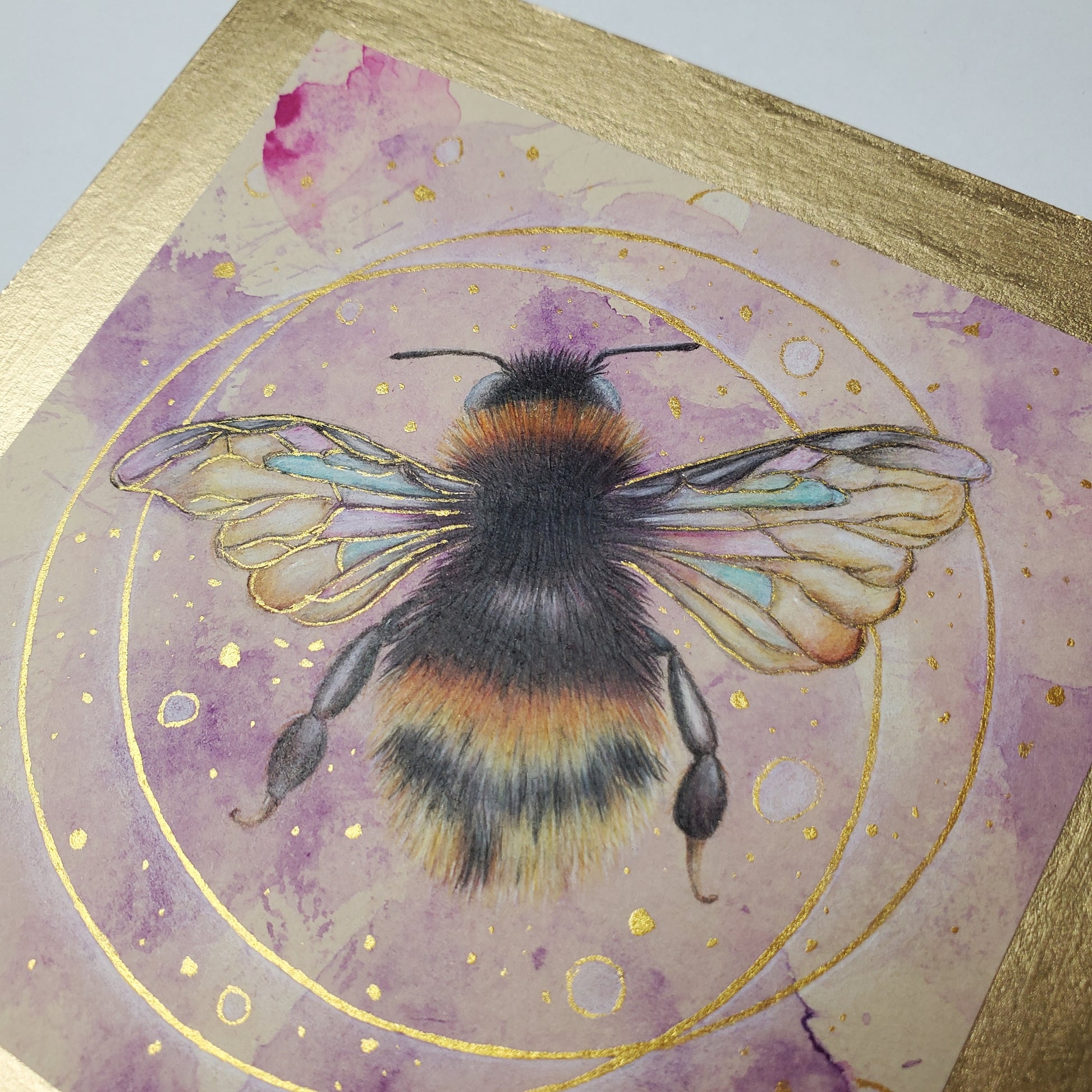 Krafttier Hummel –  handgemaltes magisches Tierportrait