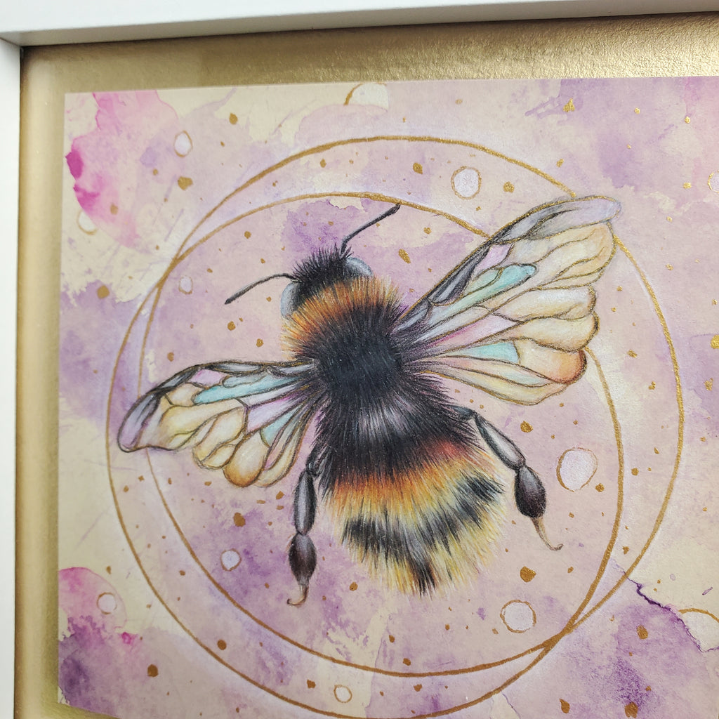 Krafttier Hummel –  handgemaltes magisches Tierportrait