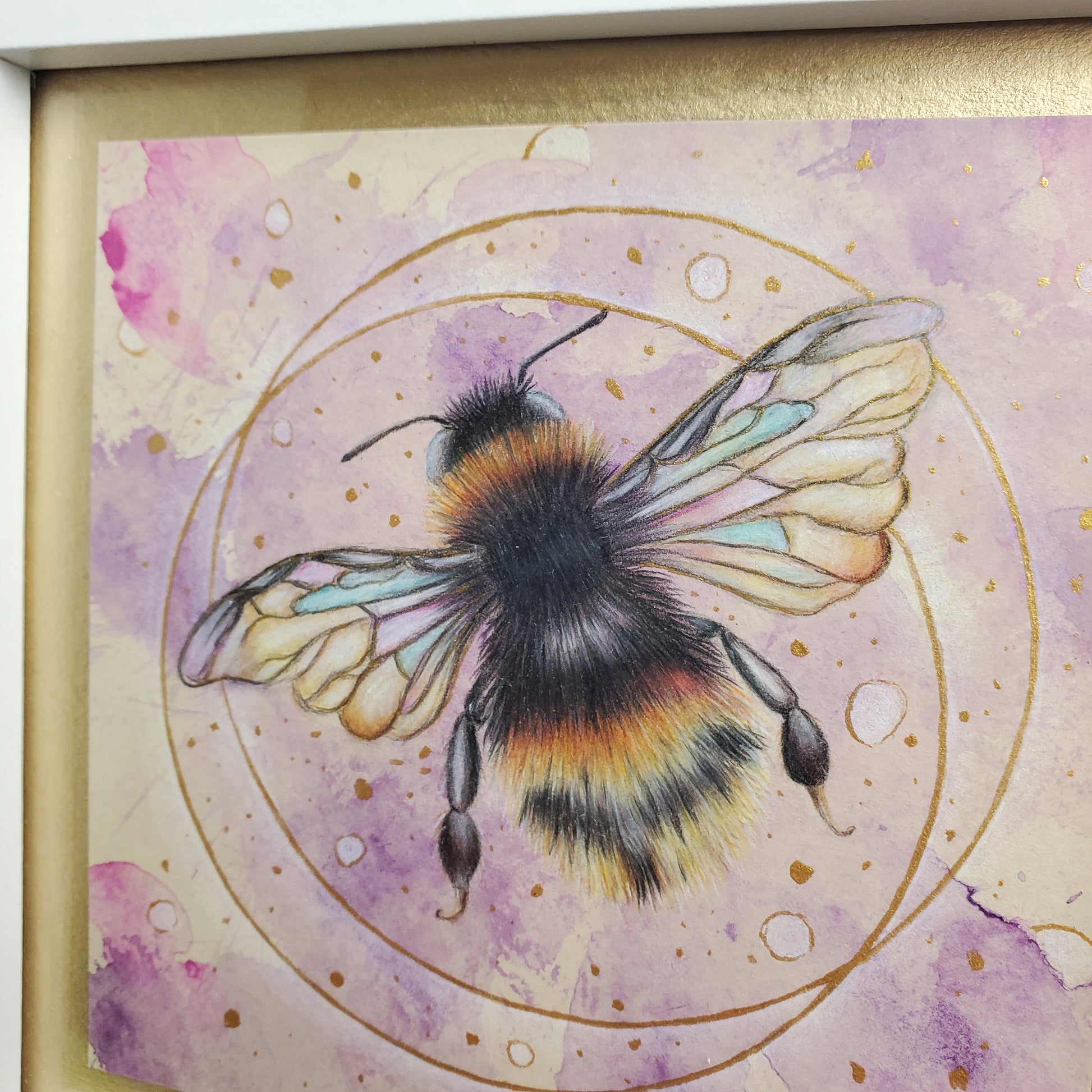 Krafttier Hummel –  handgemaltes magisches Tierportrait