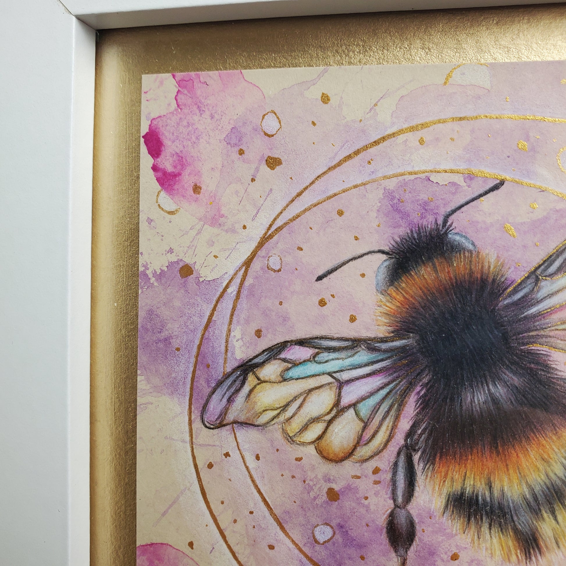 Krafttier Hummel –  handgemaltes magisches Tierportrait
