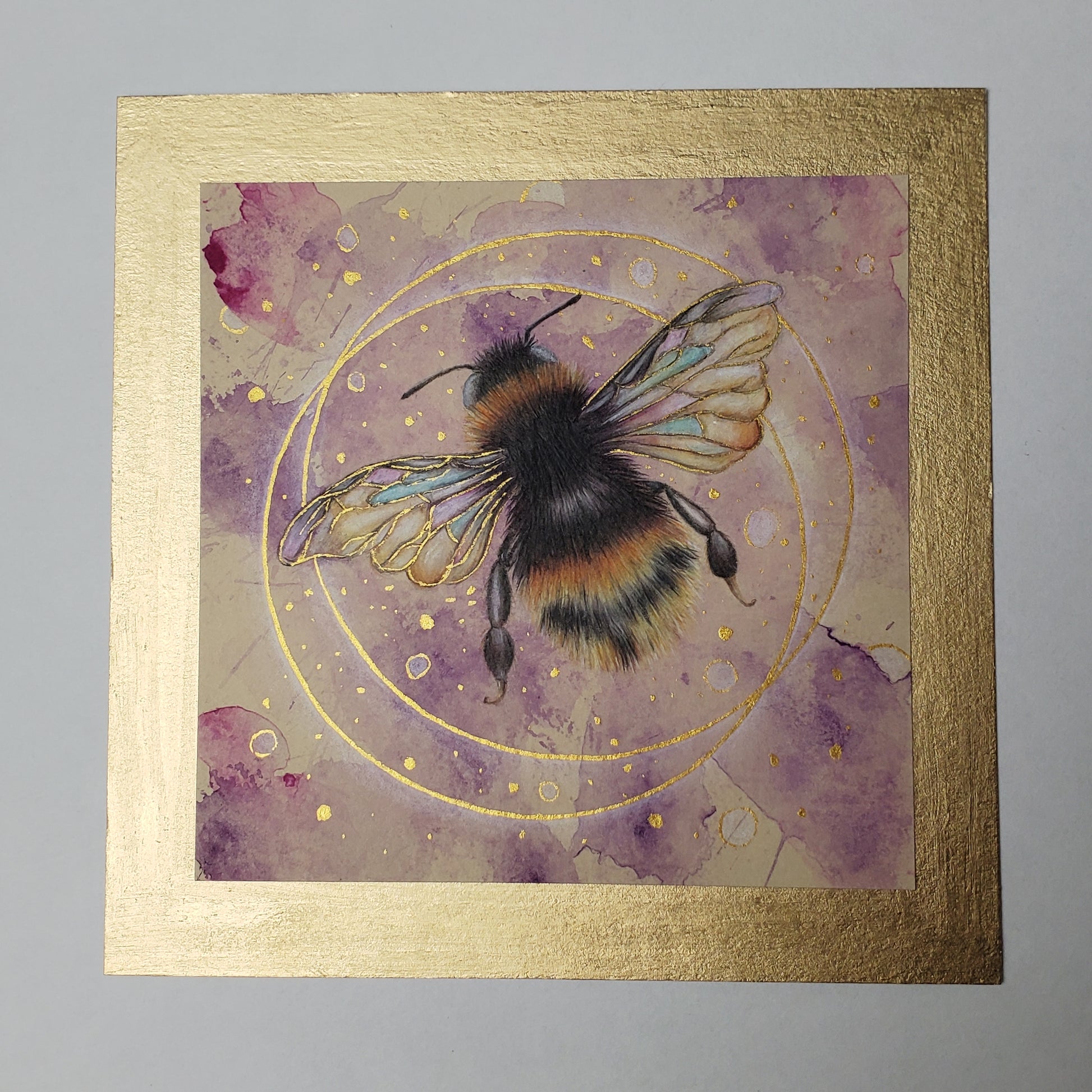 Krafttier Hummel –  handgemaltes magisches Tierportrait