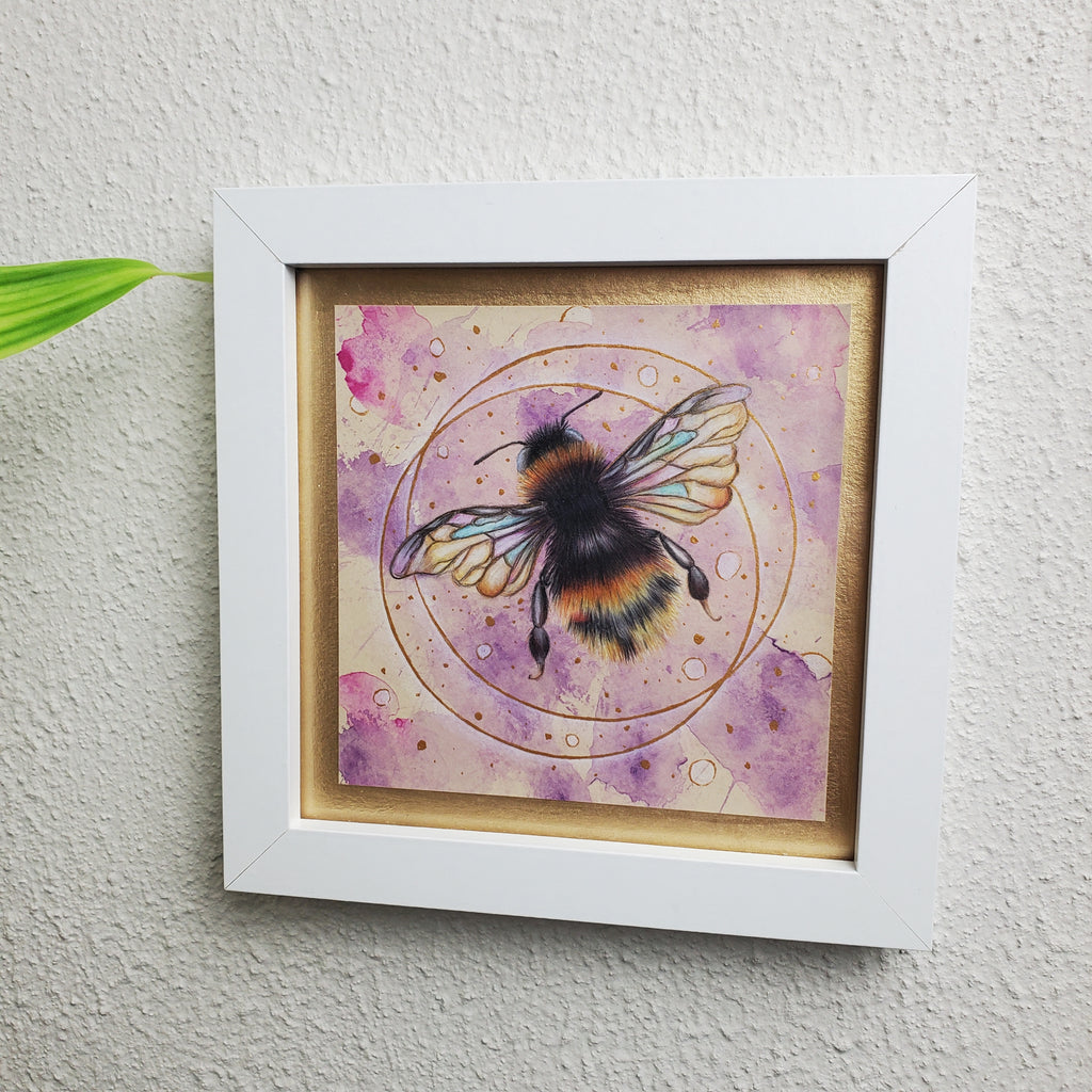 Krafttier Hummel –  handgemaltes magisches Tierportrait