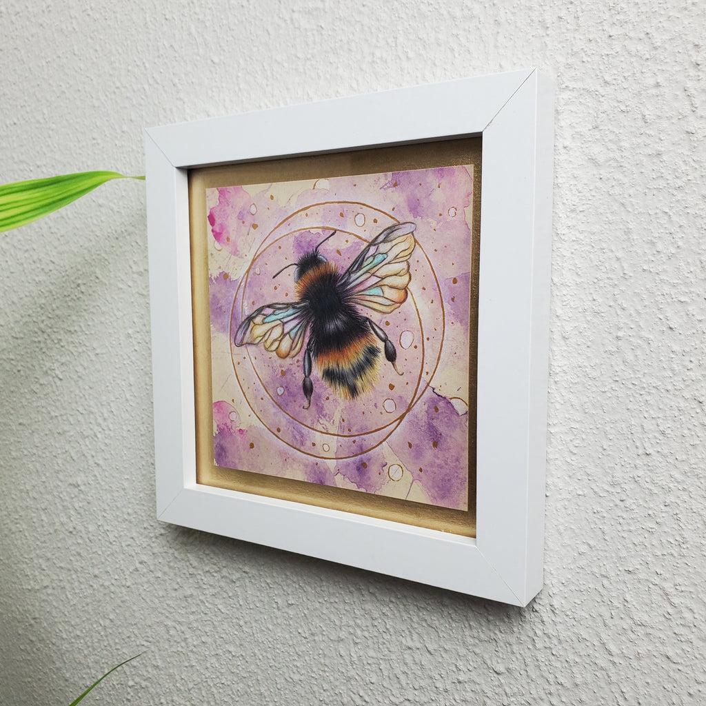 Krafttier Hummel –  handgemaltes magisches Tierportrait