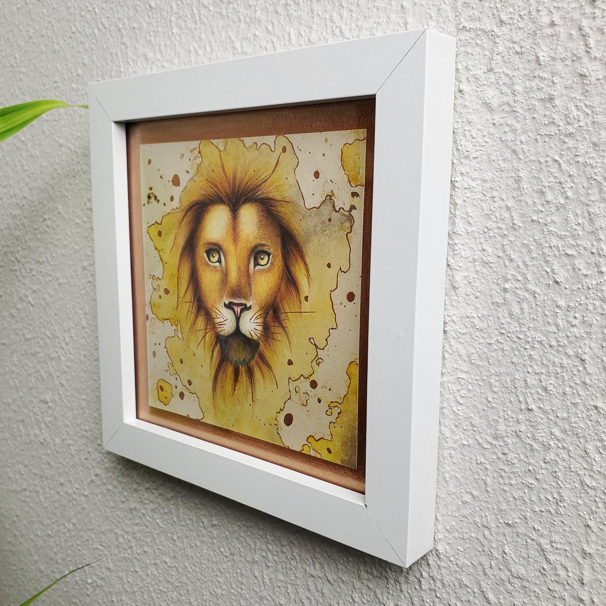 Krafttier Löwe –  handgemaltes magisches Tierportrait