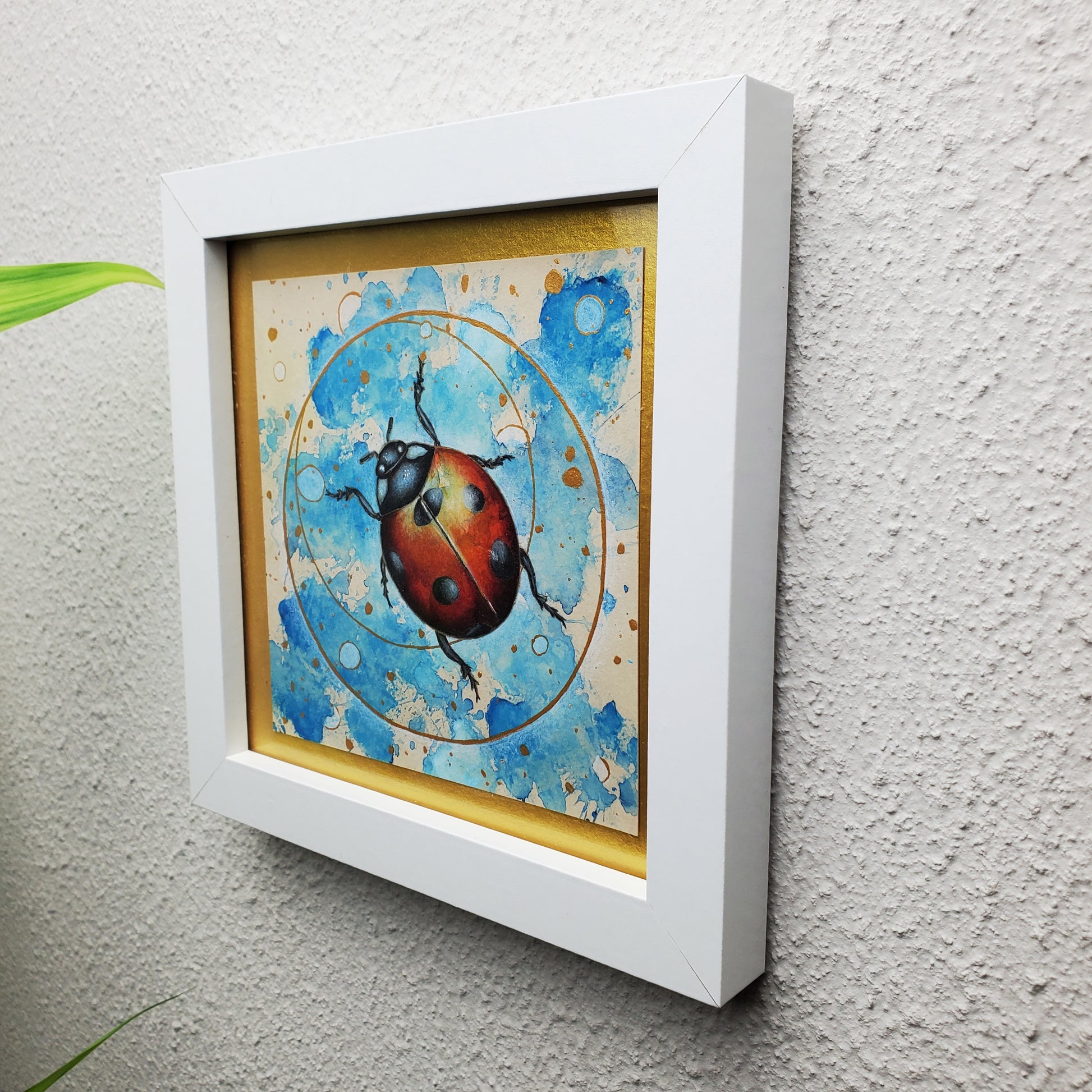 Krafttier Marienkäfer –  handgemaltes magisches Tierportrait