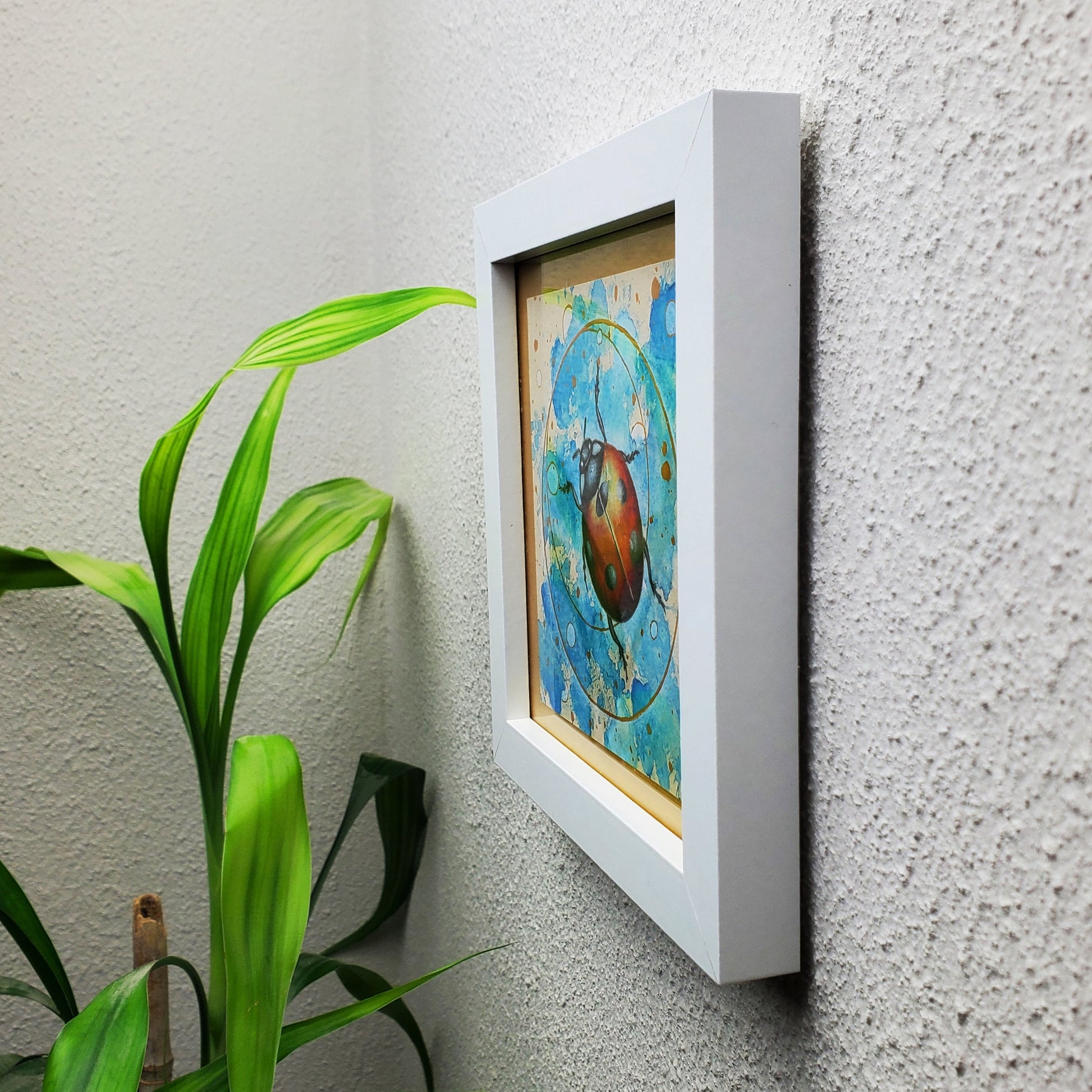 Krafttier Marienkäfer –  handgemaltes magisches Tierportrait