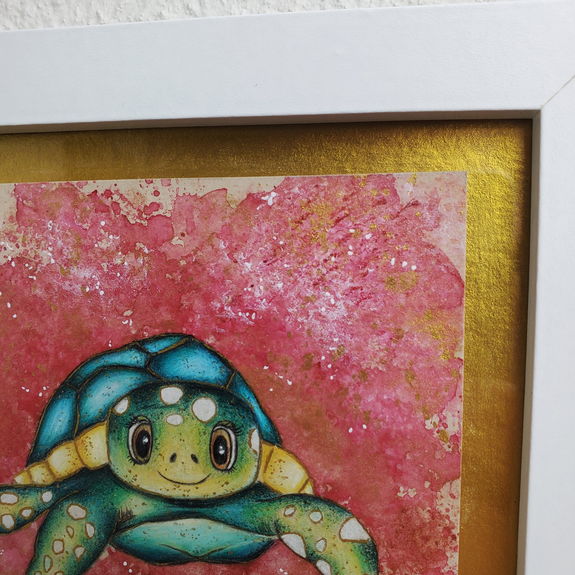 Krafttier Schildkröte –  handgemaltes magisches Tierportrait