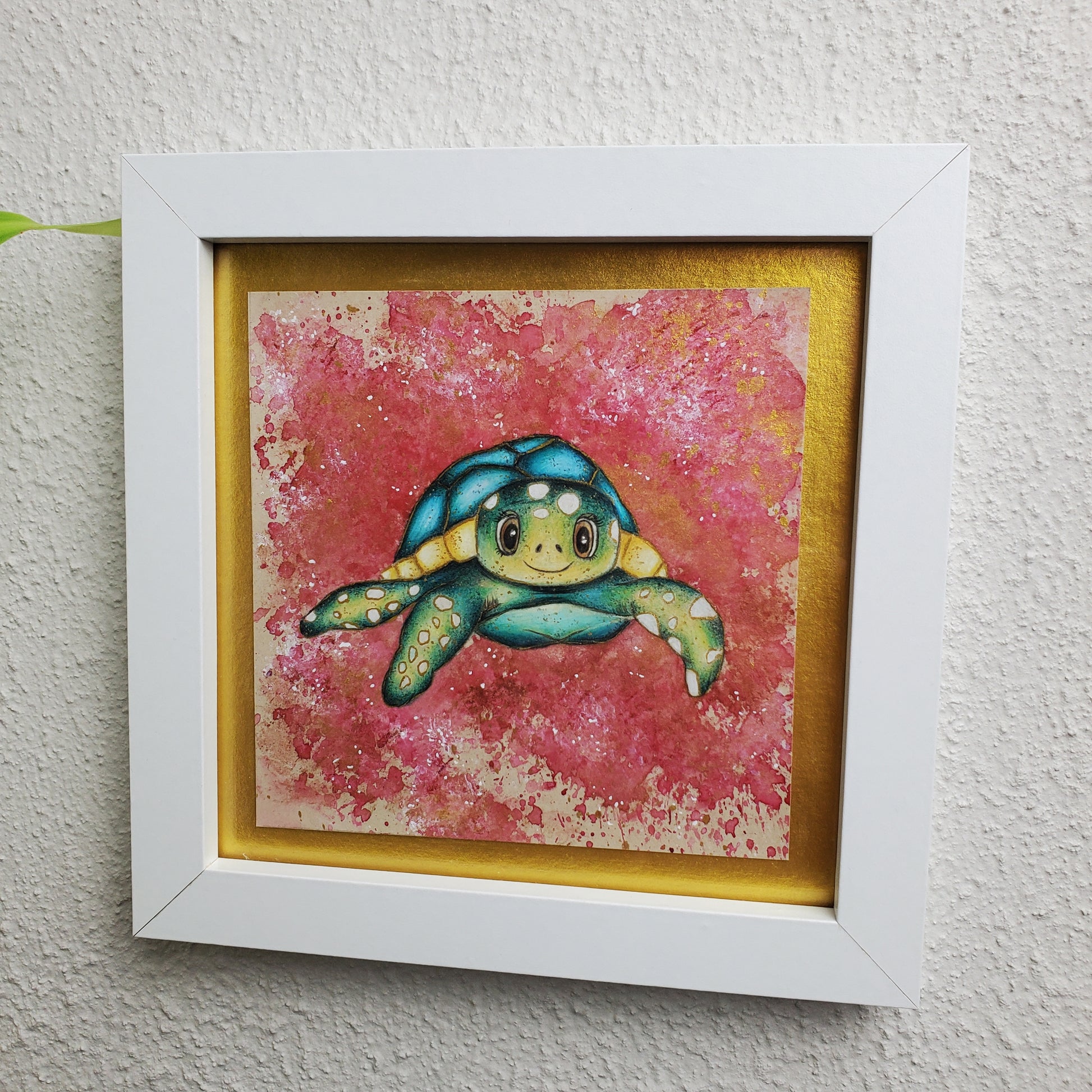 Krafttier Schildkröte –  handgemaltes magisches Tierportrait
