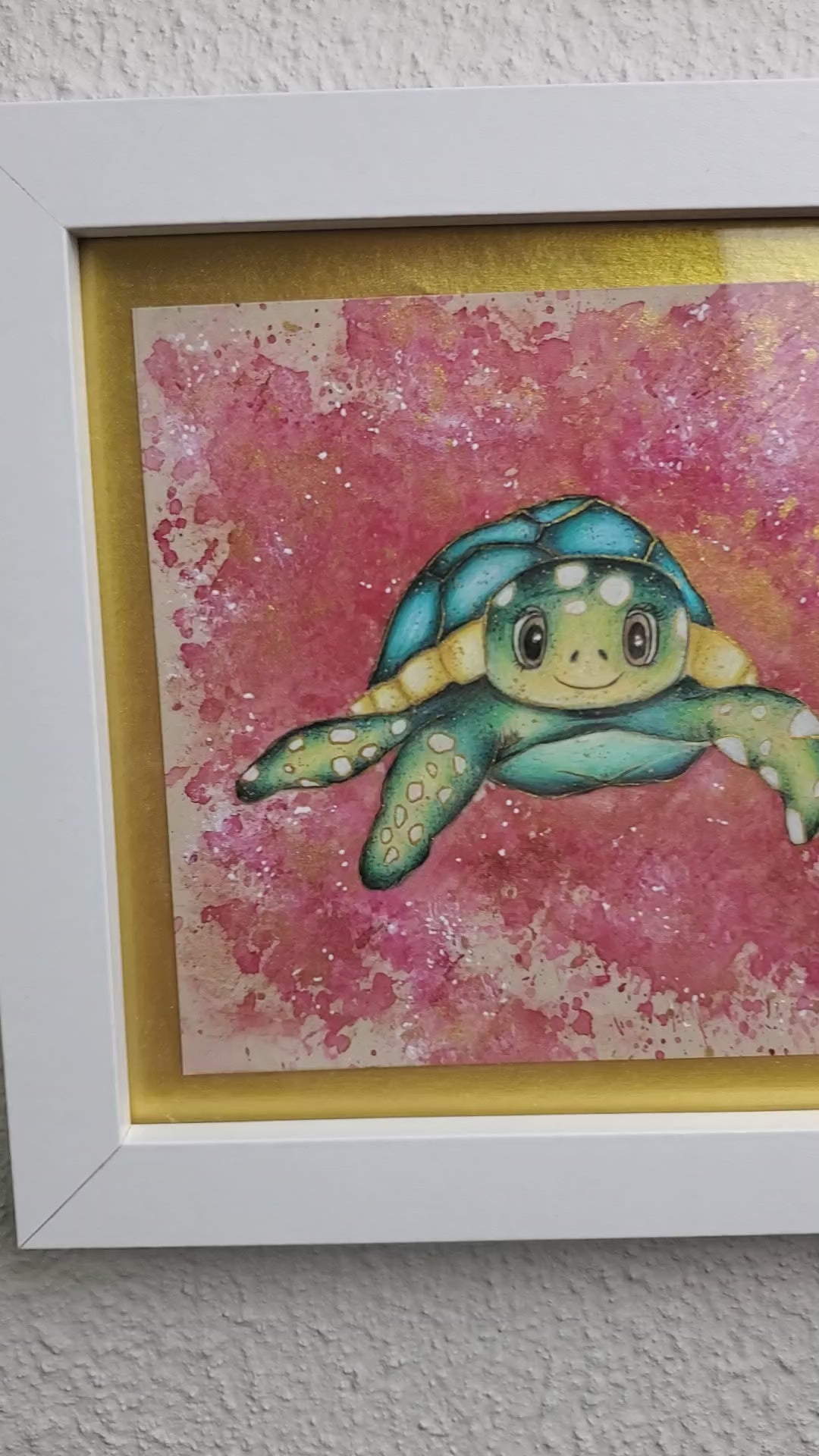 Krafttier Schildkröte –  handgemaltes magisches Tierportrait