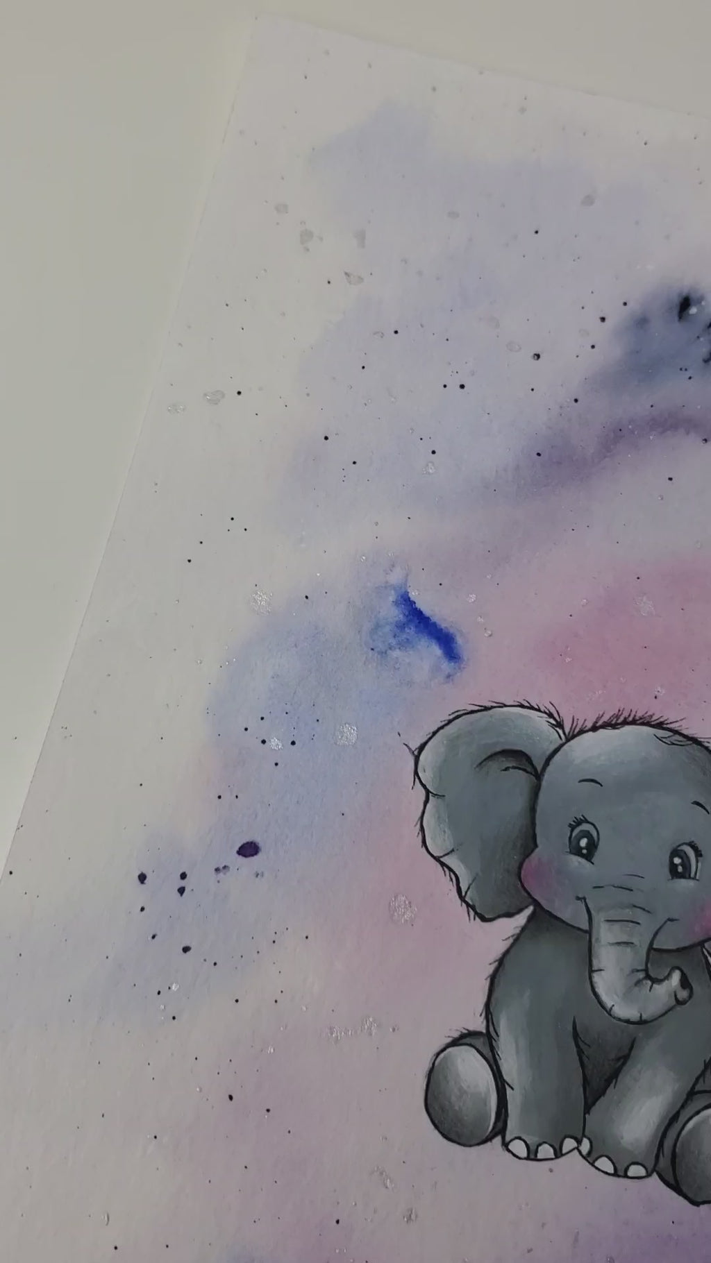 Krafttier Elefant –  handgemaltes magisches Tierportrait