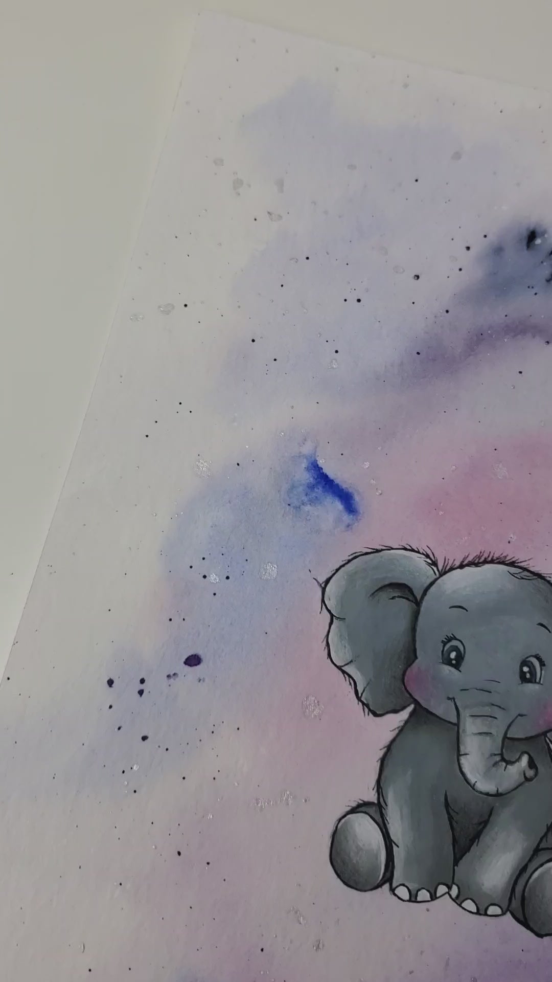 Krafttier Elefant –  handgemaltes magisches Tierportrait